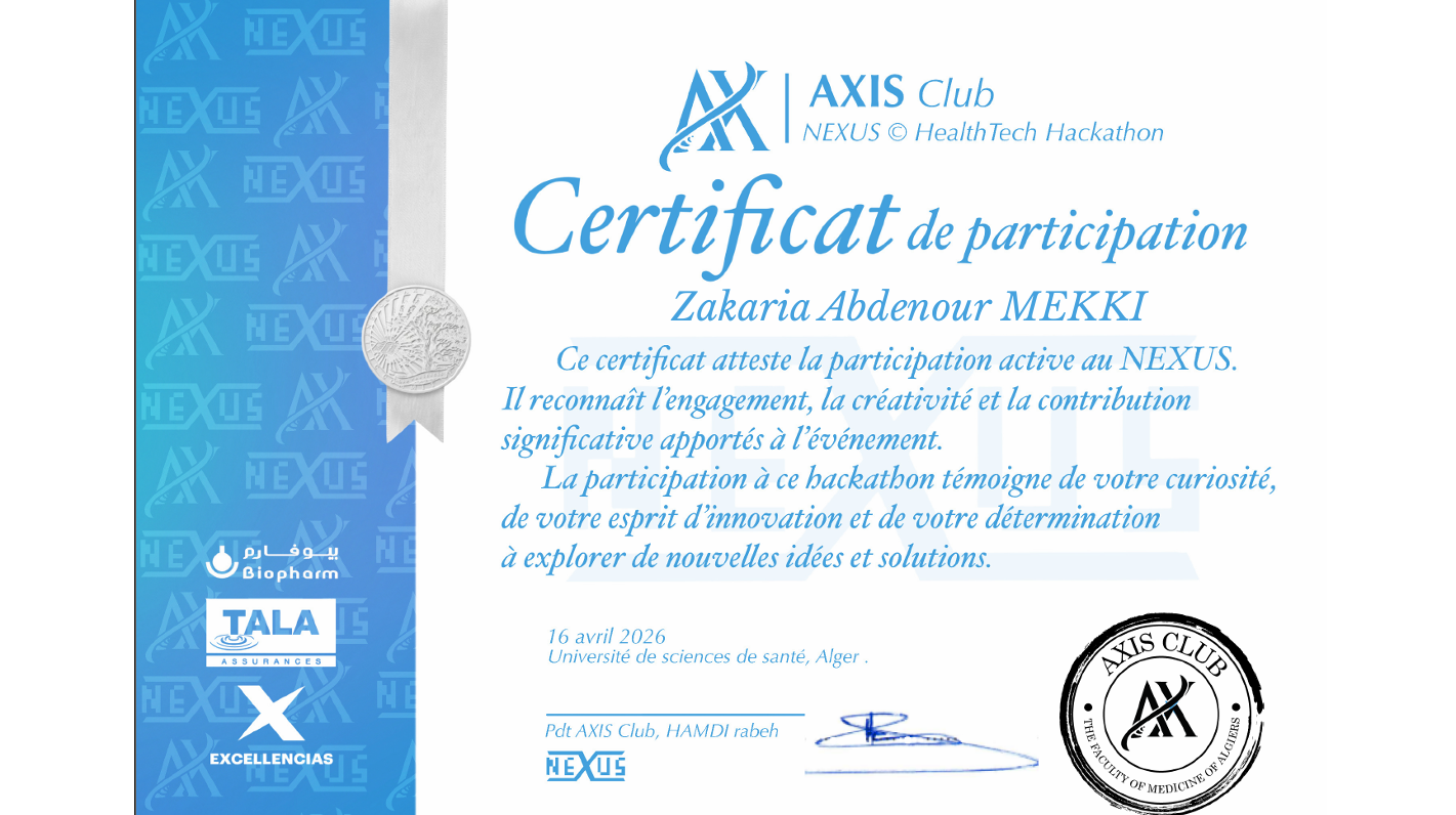 Nexus Certificate