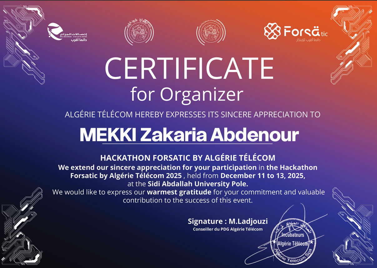 Forsatic Certificate